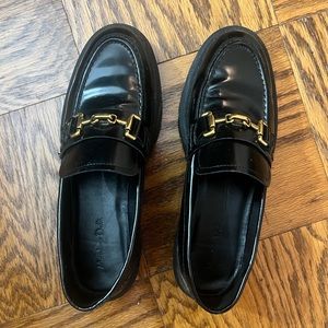 Massimo Dutti Women Leather Loafers